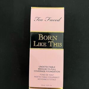 Too faced born this way foundation in the shade Snow medium to full coverage